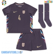 Camisa de time de futebol Inglaterra Declan Rice #4 Replicas 2º Equipamento Infantil Europeu 2024 Manga Curta (+ Calças curtas)